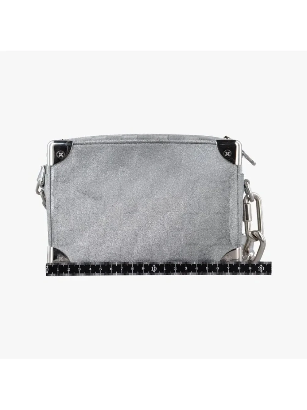 Louis Vuitton Mini Soft Trunk Silver Leather